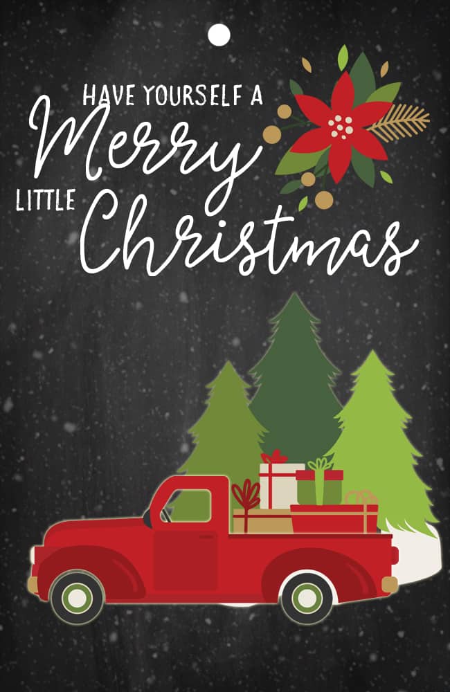 Free Vintage Red Truck Printable Gift Tags - Harbour Breeze Home