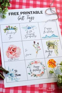 9 Free Printable Gift Tags for Sympathy and All Occassions