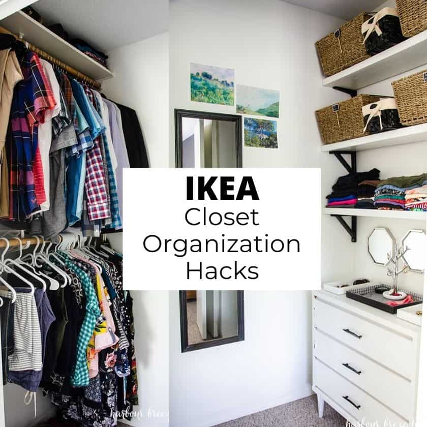 Ridiculously Simple Small Closet Organization Ikea Hacks