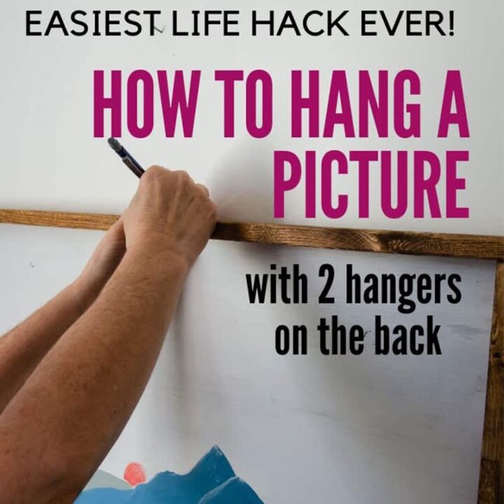 How to Hang a Picture with 2 Sawtooth Hangers