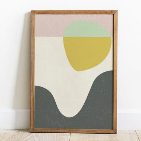 Image for Free Mid Century Modern Wall Art Poster