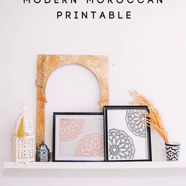 Image for Holistic Home Decor + Lifestyle | Mind, Body + Home BLOG FREE Modern Moroccan Wall Art Printable
