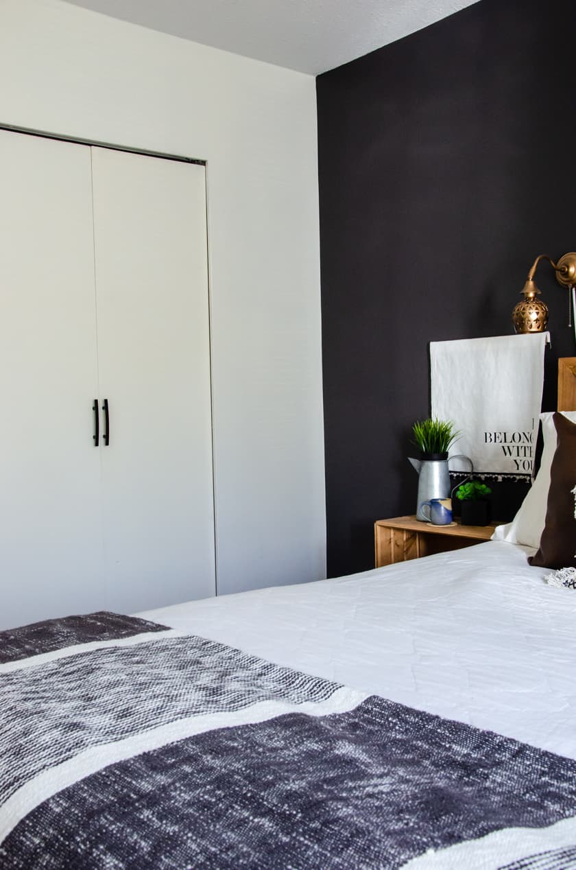 New modern pulls on bedroom bi-fold closet doors