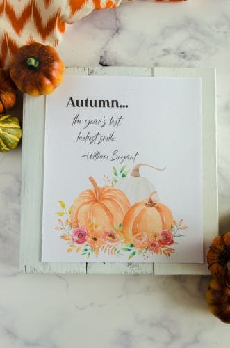 Decorate for Fall with Free Pumpkin Printable Wall Art| Harbour Breeze