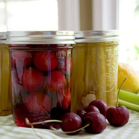 Image for Tart Pickled Cherries and Pickled Celery Sticks