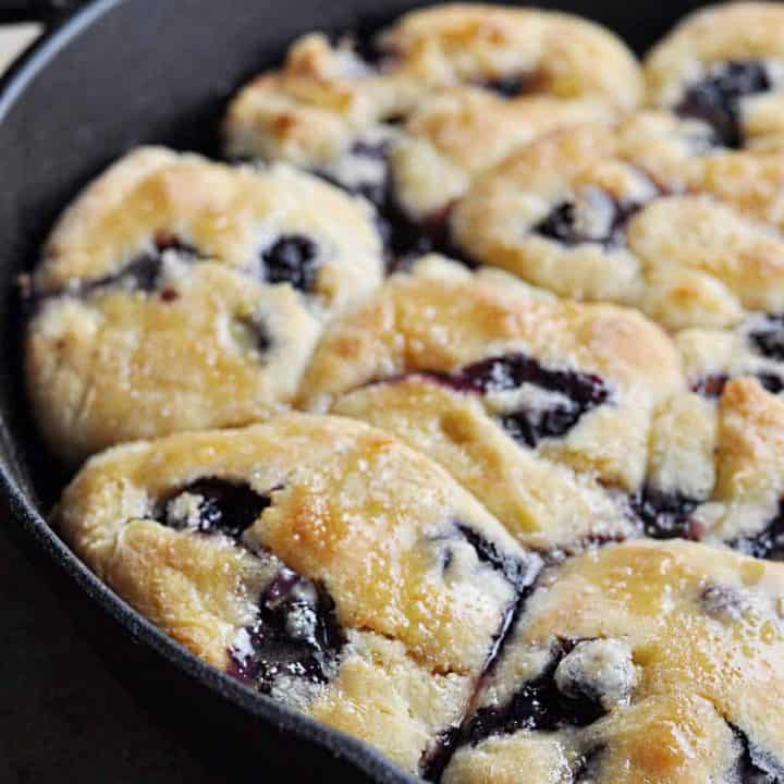 Image for Blueberry Biscuits with Lemon Cinnamon Glaze