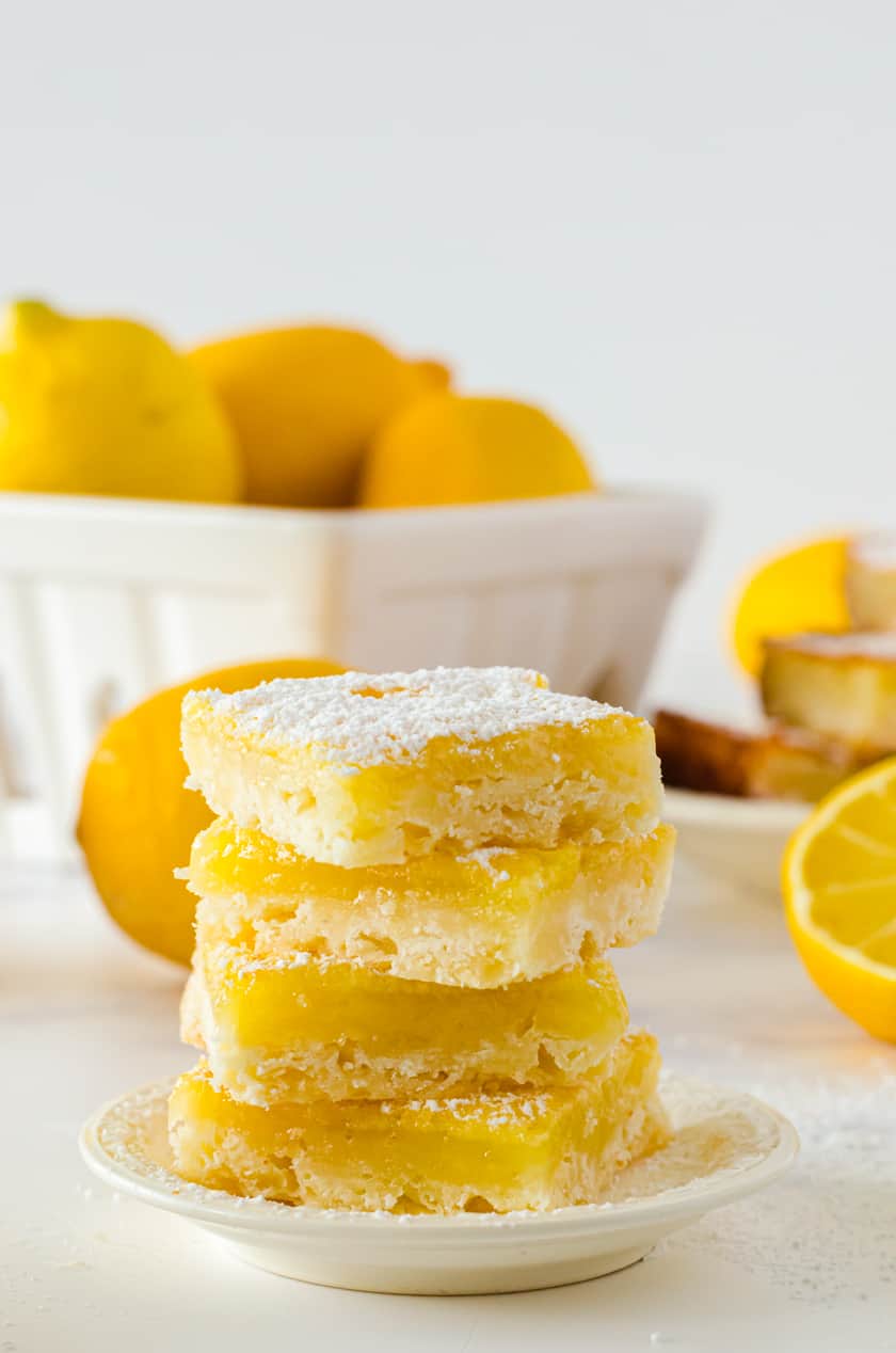 Stack of lemon bars