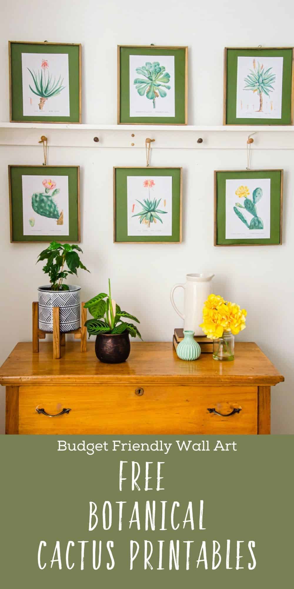 Free botanical wall art printables