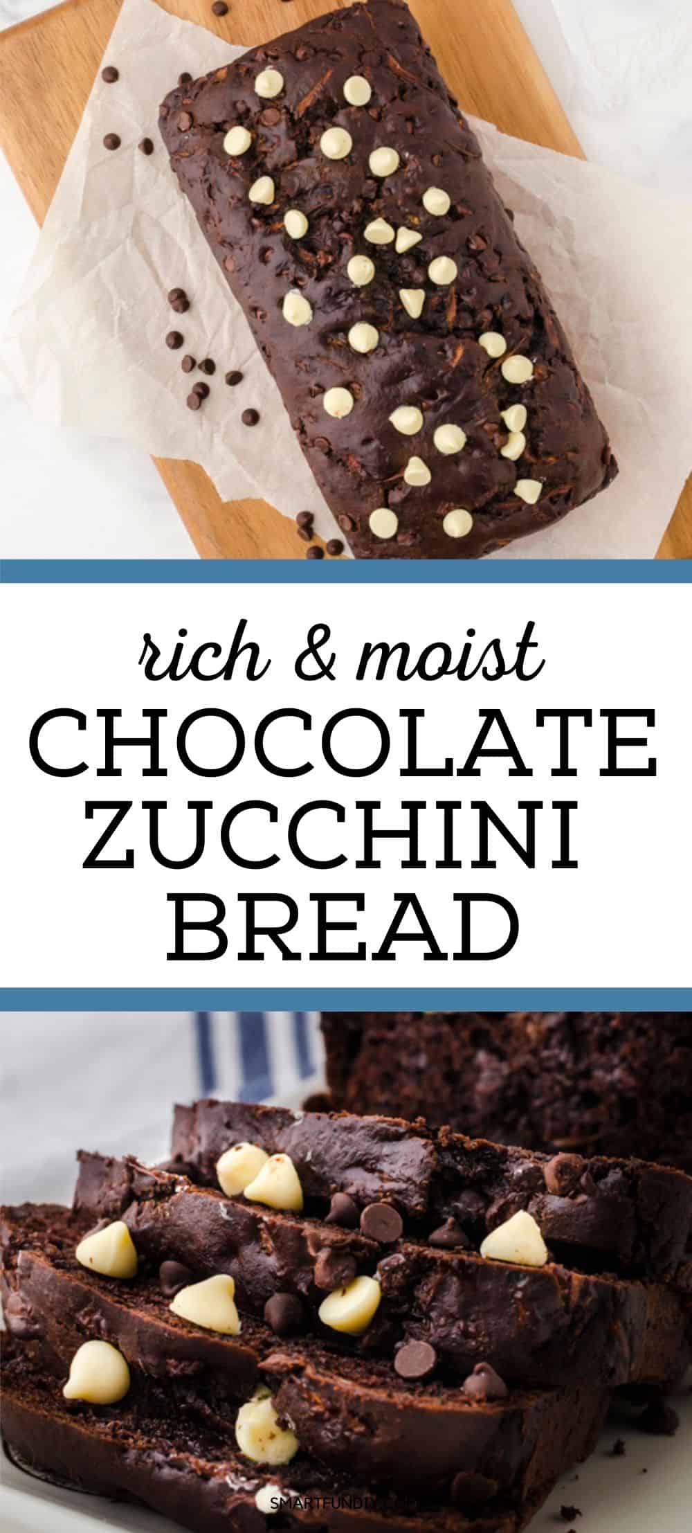 Chocolate Zucchini Bread with not double chocolate, but TRIPLE chocolate!