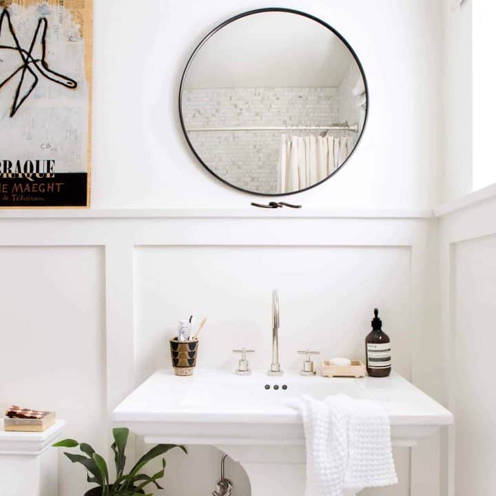 Image for 9 Affordable (Budget) Powder Room Designs (But LOTS Of Inspo And Products For Full Bath Renos)
