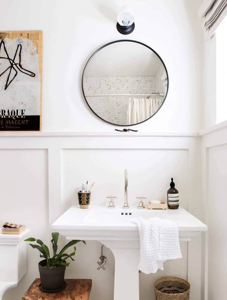 Stunning Small Powder Room Ideas with Modern Farmhouse Boho Style ...