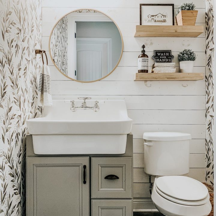 Image for Wallpaper + Textured Walls » ourfauxfarmhouse.com