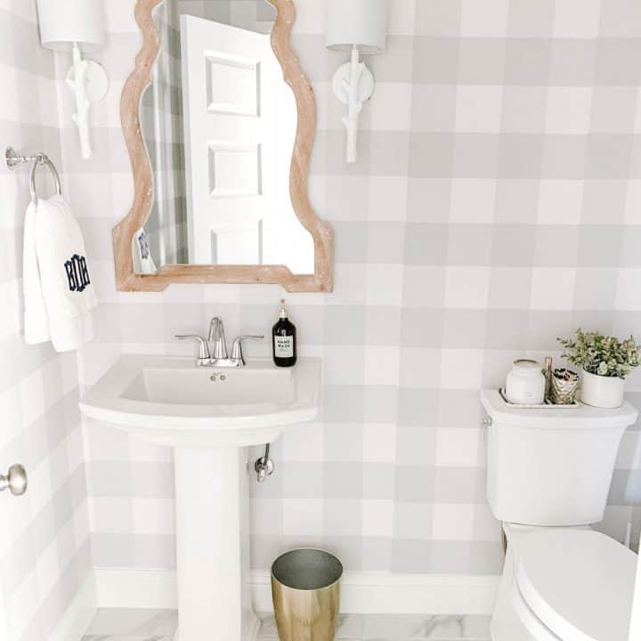 Image for Modern Farmhouse Powder Bathroom Reveal