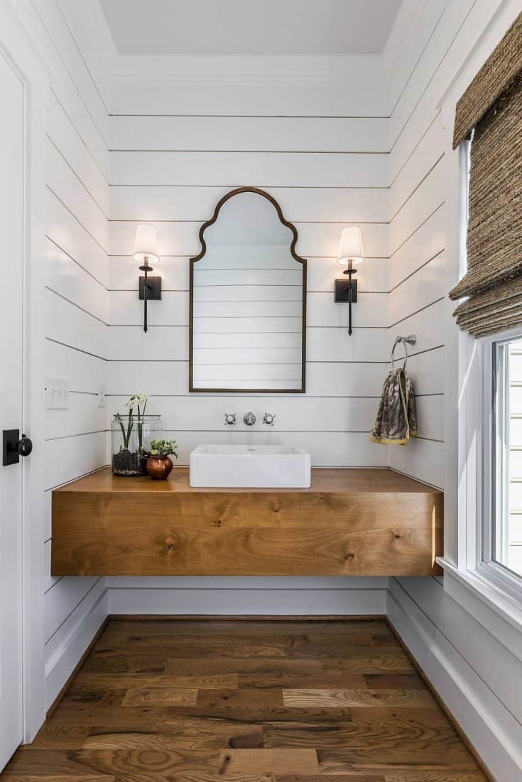 Stunning Small Powder Room Ideas with Modern Farmhouse Boho Style ...