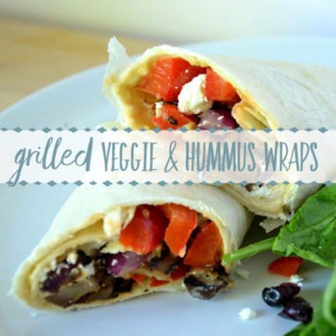 Grilled Veggie & Hummus Wraps