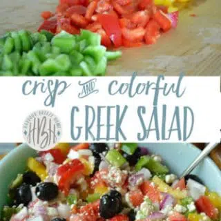 Crisp & Colorful Summer Salad {Greek Salad}