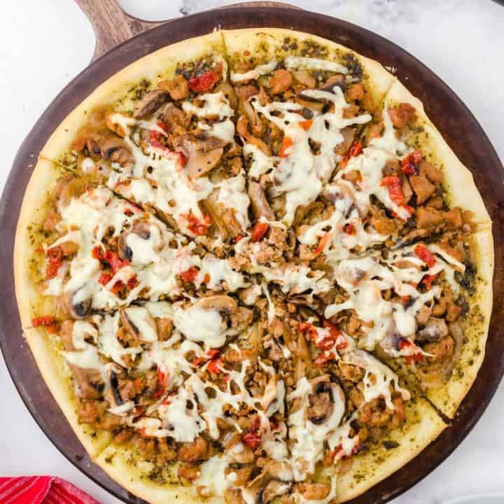 Homemade Italian Sausage Pizza 