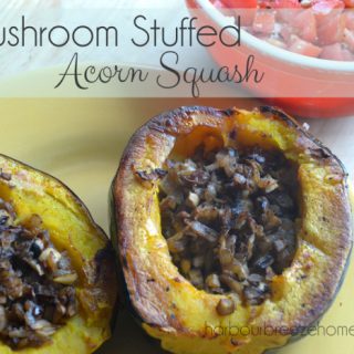 Mushroom Stuffed Acorn Squash
