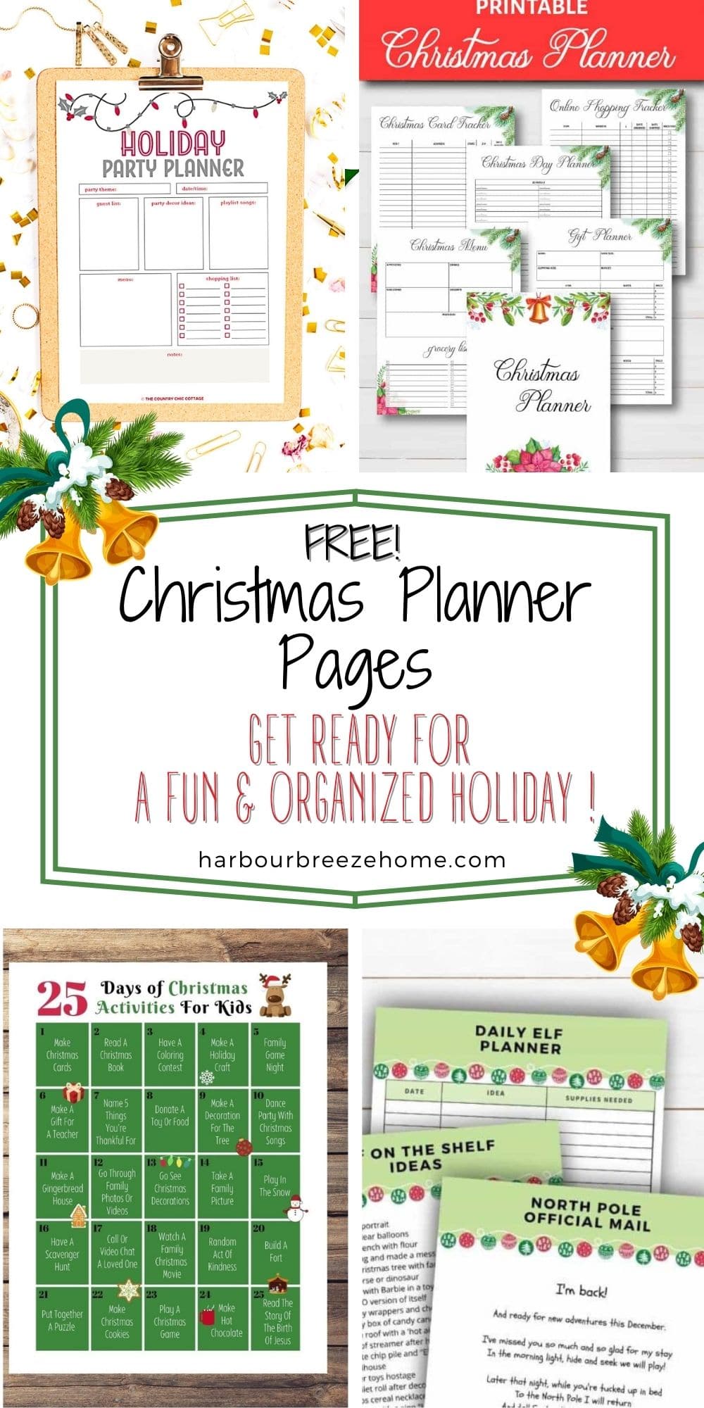 Free Printables for an Organized Christmas - Harbour Breeze Home