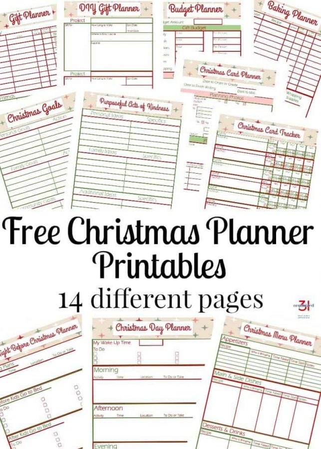 Free Printables for an Organized Christmas - Harbour Breeze Home