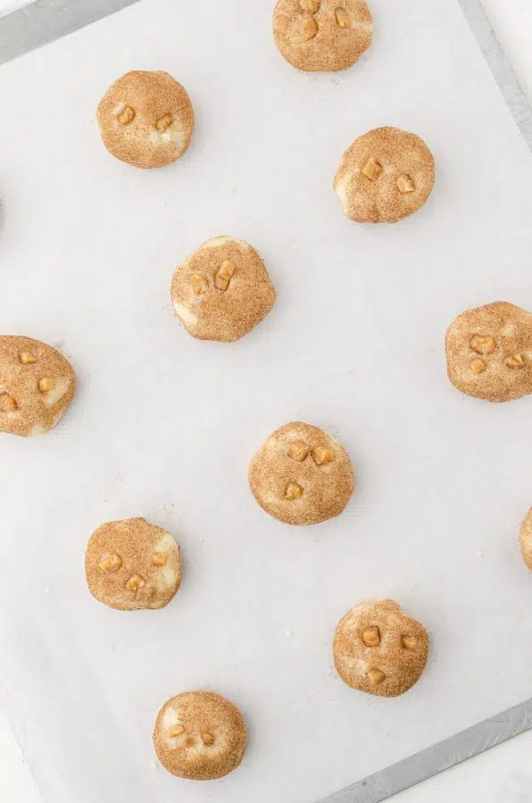 parchment paper lining a cookie sheet