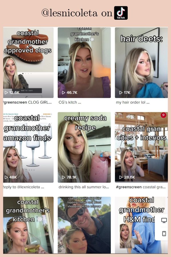 Screenshot of Lex Nocoleta's TikTok channel that made the Coastal Grandmother style so popular