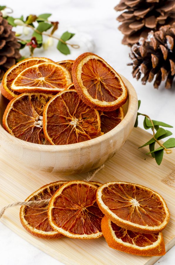 a close up of what dried orange slices look like 