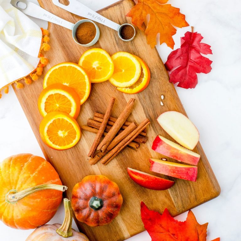 Ingredients for pumpkin spice simmer pot