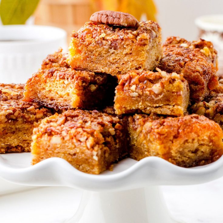 Easy Pecan Pie Bars with Cake Mix Crust Harbour Breeze Home