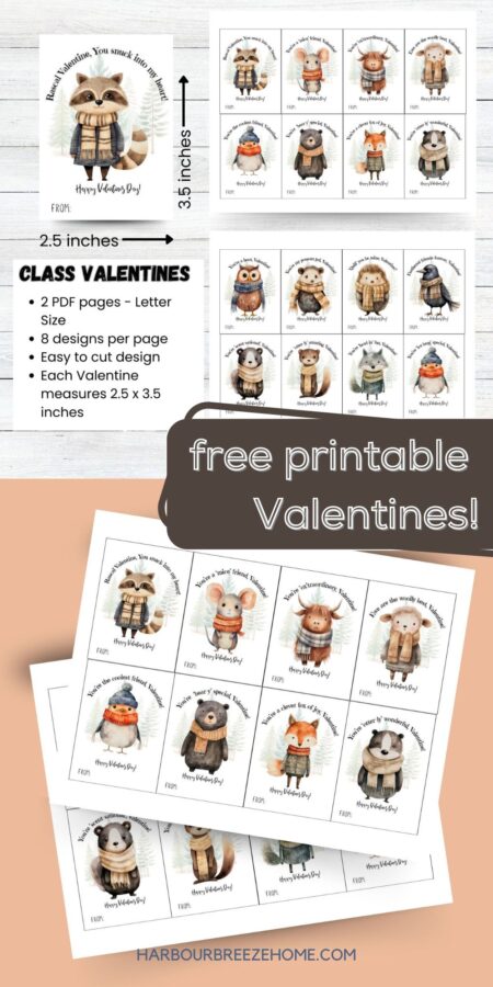 Spread Some Love with these Cute & Free Printable Valentines for Kids ...
