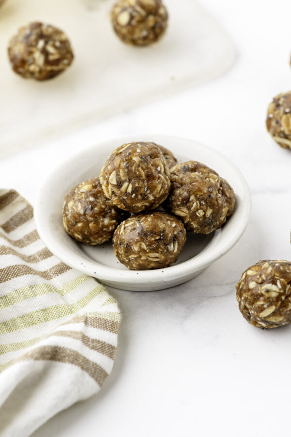 date balls in a small bowl
