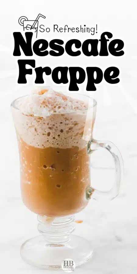 A cup of iced nescafe Frappe
