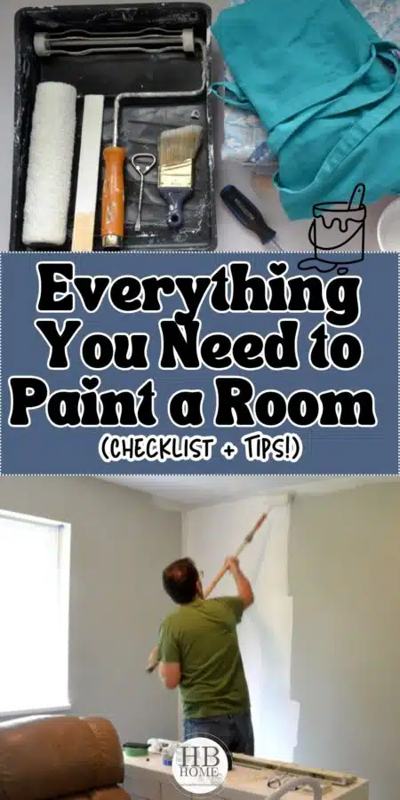 Painting Supply Checklist | Want to paint a room but don't know where to start? Read here for the checklist of supplies you'll need to get started.