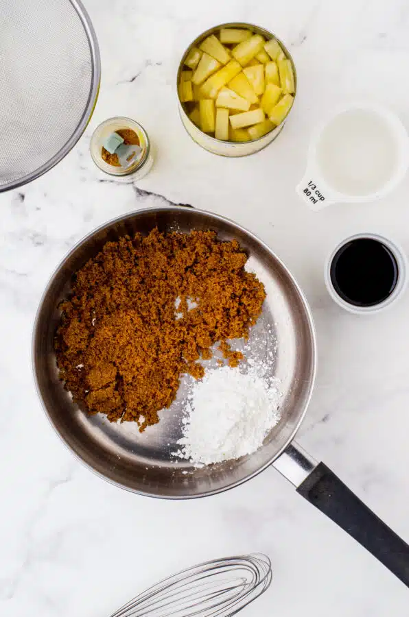 Ingredients for sweet and sour sauce for waikiki meatballs