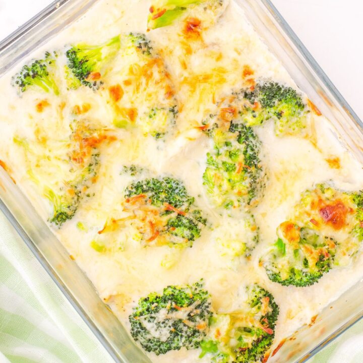baked broccoli chicken alfredo