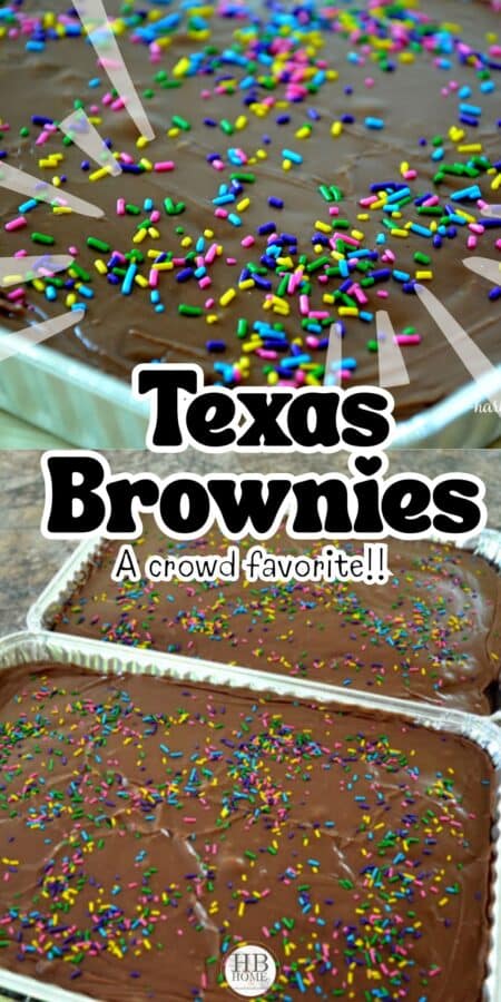 A collage of texas brownies pictures