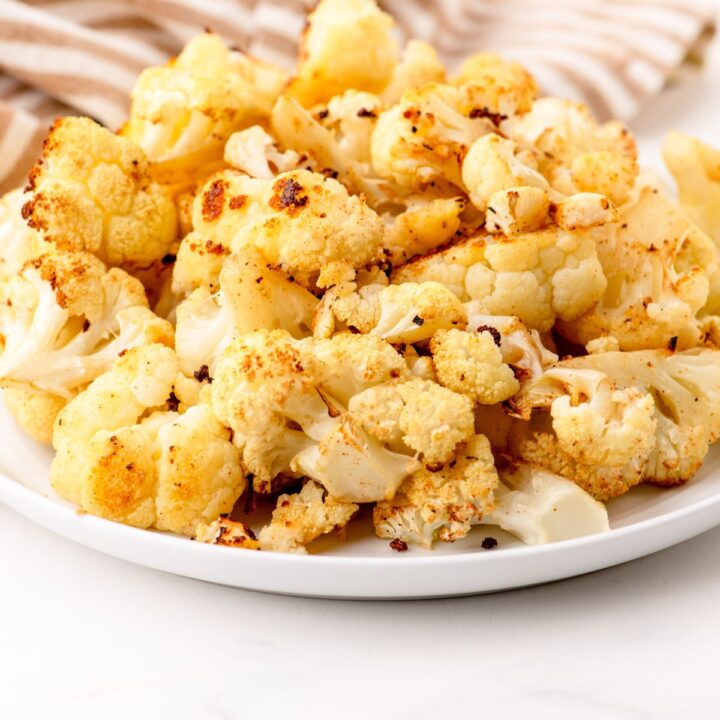 roasted cauliflower on a plate