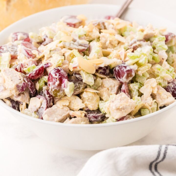 bowl of chicken salad