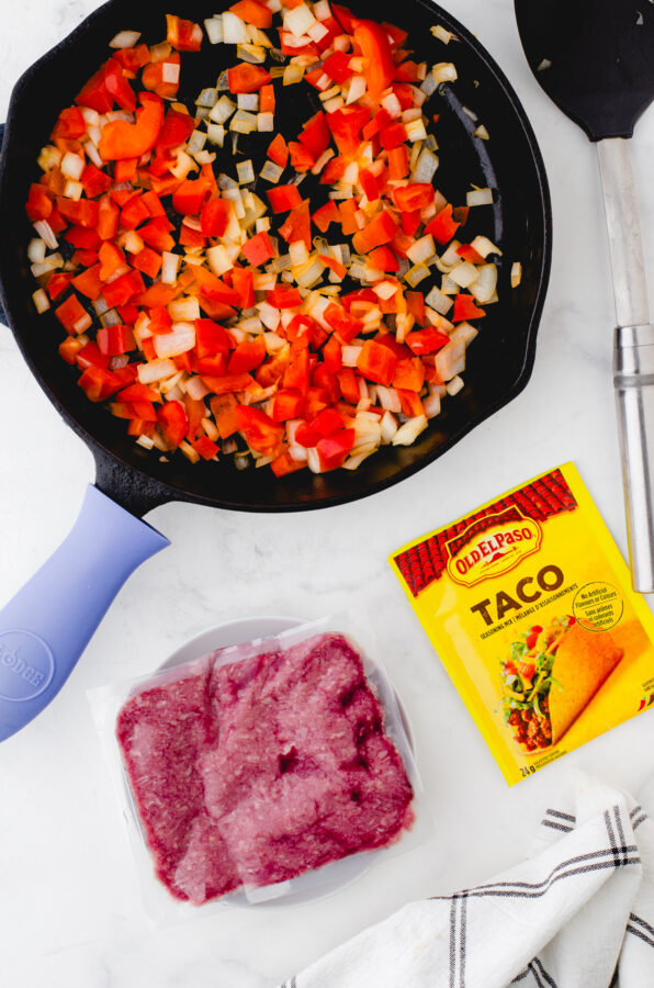 ingredients for ground beef taco meat