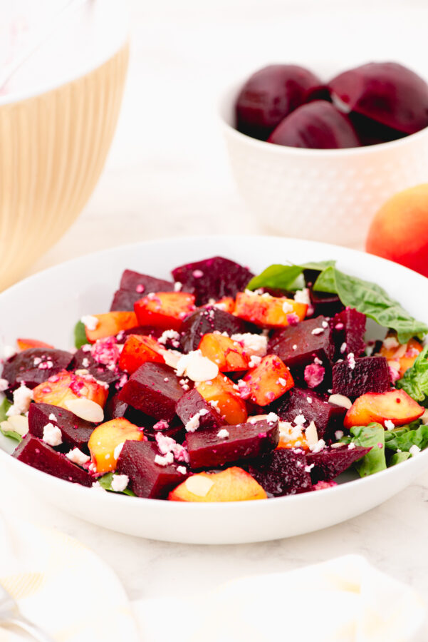 Bowl of Beet Salad ready to be served