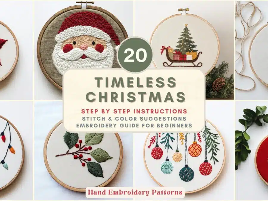 Christmas embroidery kit designs