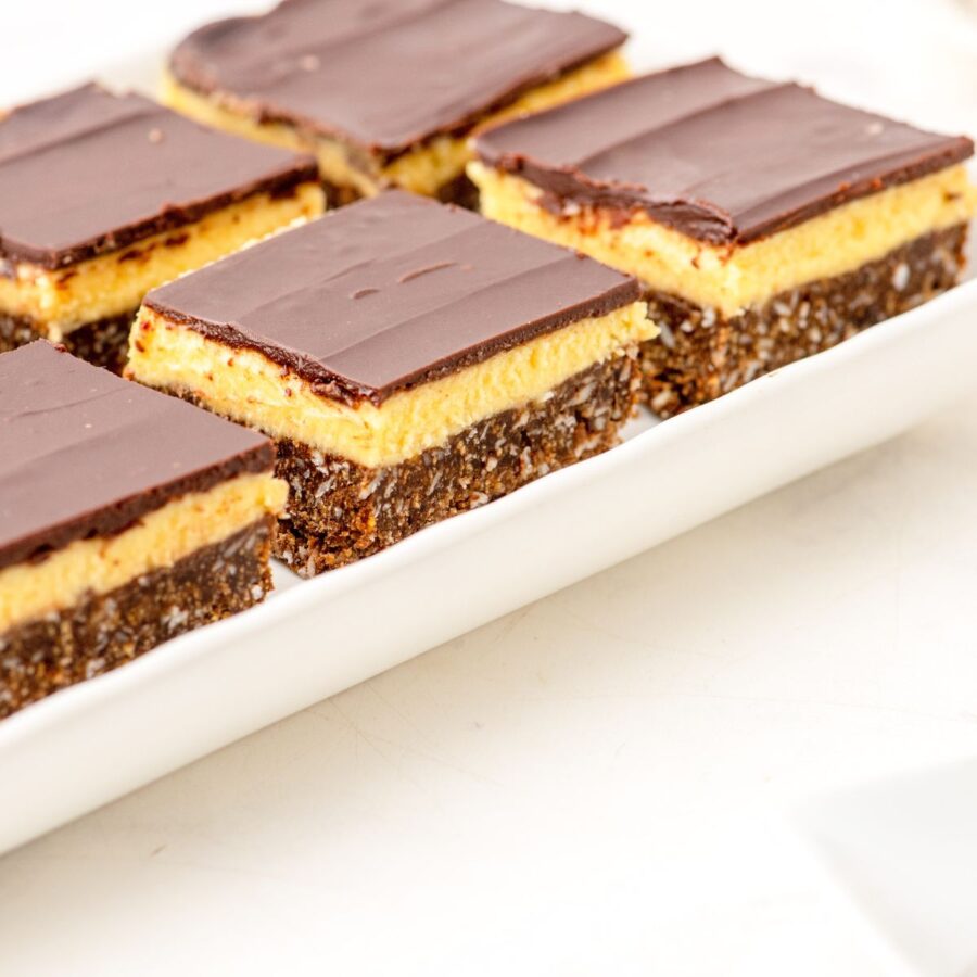Tray of nanaimo bars